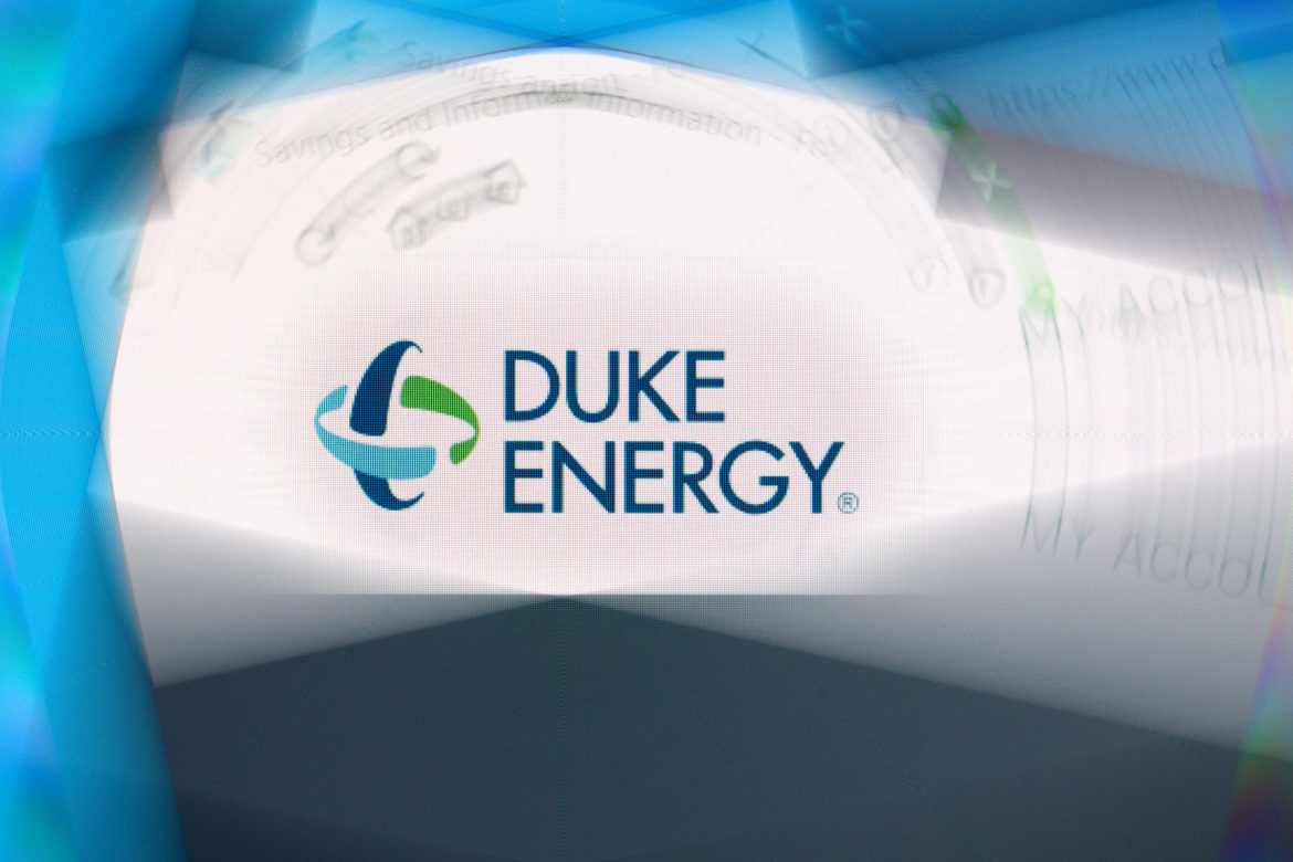 Photo illustration of the Duke Energy website.